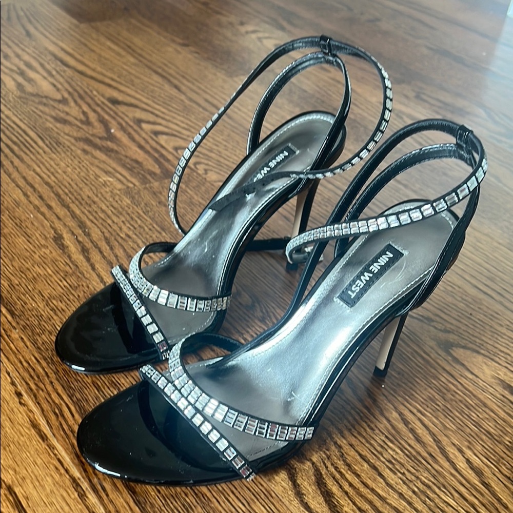 Nine West Black Embellished Heels - Picture 7 of 7